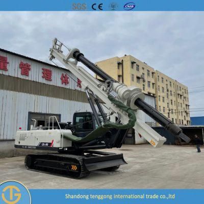 Crawler Hydraulic Bored Tractor Portable Small Crawler Pile Driver Drilling Dr-90 Rig for Free Can Customized