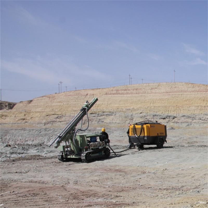 Open Pit Mine Blasting Hole Drilling Rig Machine with Drill Tools