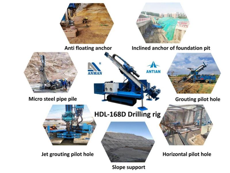 Hdl-168d Sand Gravel Stratum Multifunctional Drilling Rig
