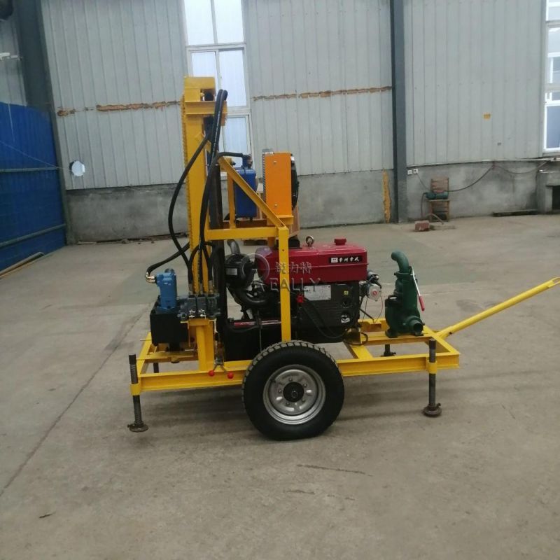 22/35HP Diesel Deep Borehole Water Well Drilling Machine for Sale Hydraulic Mine Drilling Rig Hole Drilling Machines