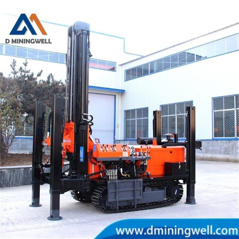 Dminingwell China Portable Crawler Mounted Mobile Water Well Drilling Rig Machine Depth 180m Mwx180