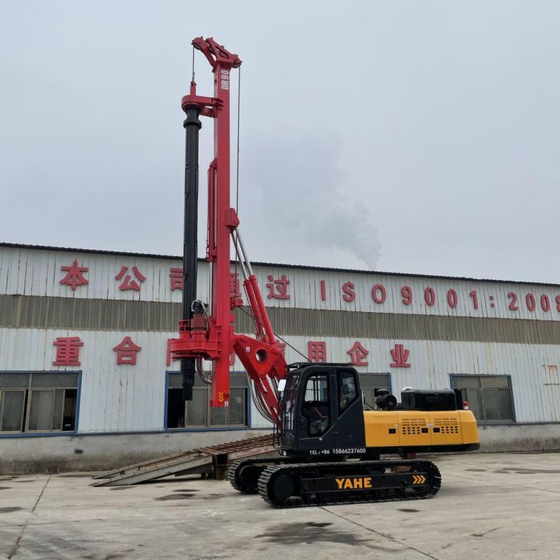 Construction Hydraulic Auger Drilling Rig with Crawler Chassis Undercarriage