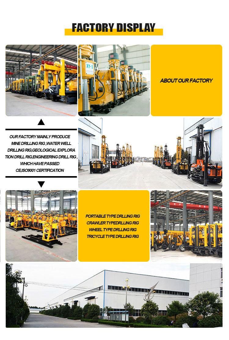 New 200 Meter Hydraulic Electric Portable Water Well Drilling Rig
