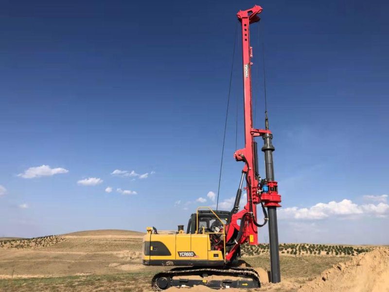 Chinese Official Ycr60d China Hot Sale Crawler Rotary Drill Rig Price
