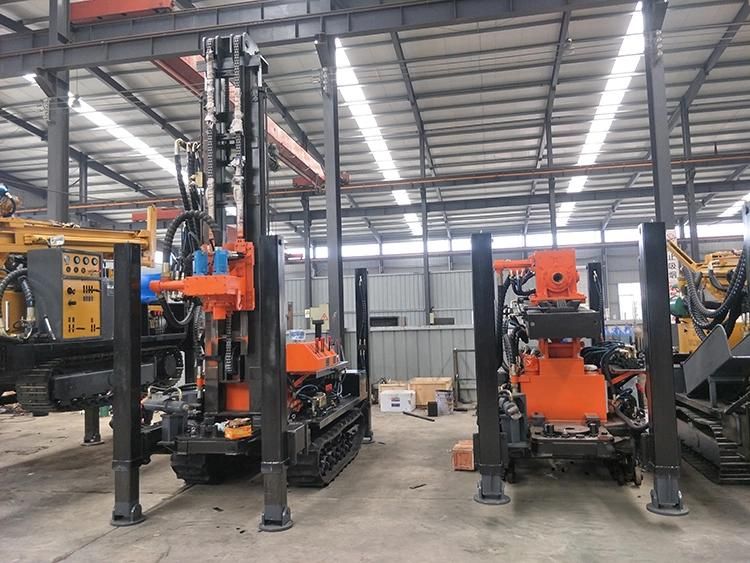180m Drilling Depth Crawler Pneumatic Borehole Core Water Well Drill Rig for Rock/Mountain/Mining Area