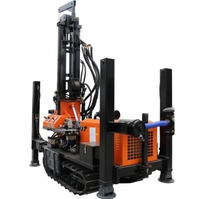 180m DTH Drill Bit Water Rig Rigs Borehole Machine Well Drilling Crawler Mounted