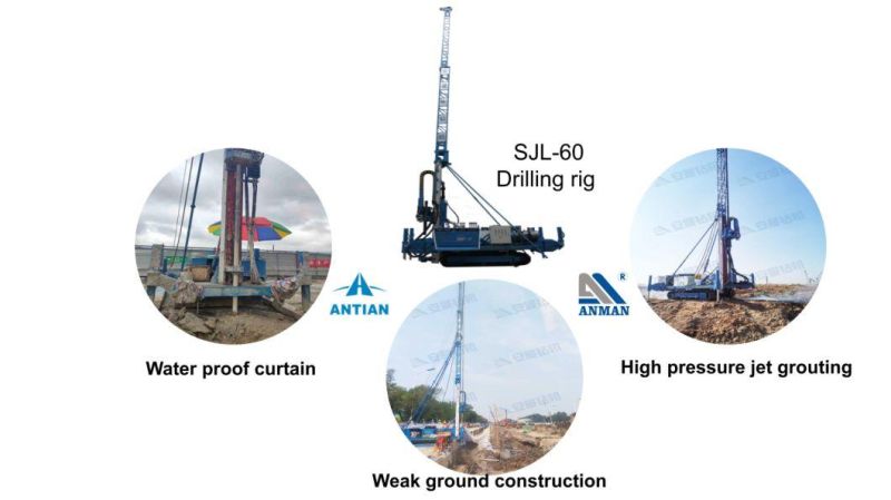 Sjl-60 Weak Ground Construction Drill Rig Equipment