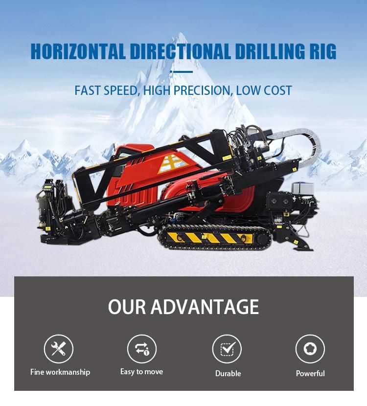 Full Hydraulic Non-Excavation HDD Mini Horizontal Directional Drilling Machine 36 Ton