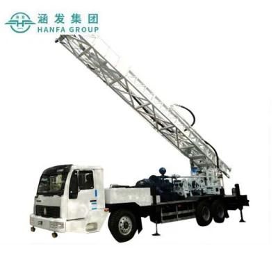 Small Noise Truck Mounted Drilling Rig (HFT350B) with Diesel