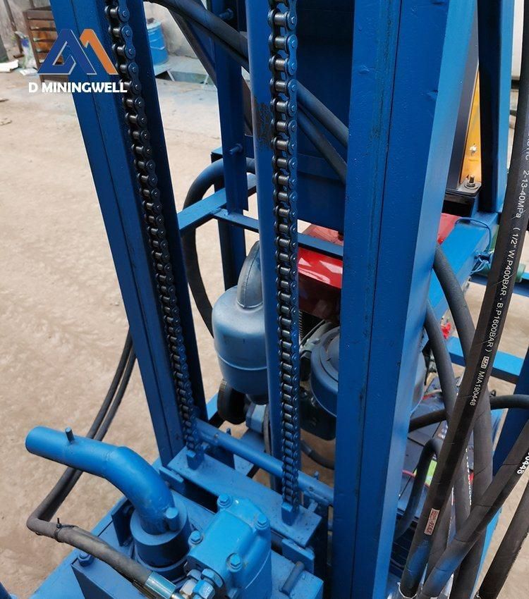 MW-180 Small Water Well Drilling Machine Diesel Engine Portable Shallow Drilling Rig Used Water Well Drilling Rig for Sale